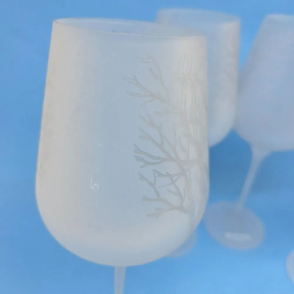 Belvedere Vodka Frosted Tree Cold Activated Glasses 9.5